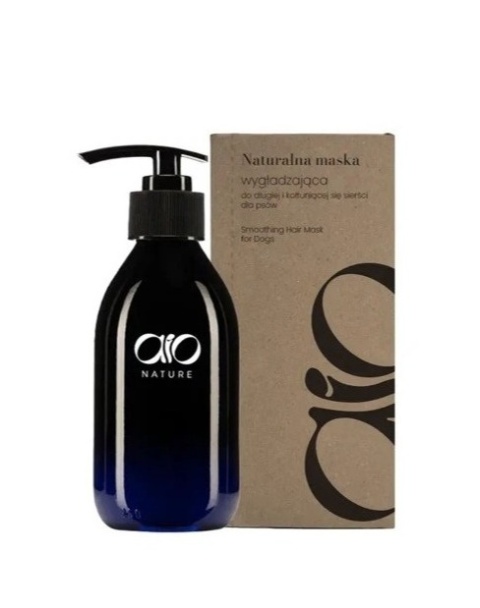 AIO Nature - MINI - Naturalna maska wygładzająca do długiej i kołtuniącej się sierści dla psów 150ml