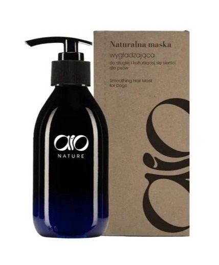 AIO Nature - Naturalna maska wygładzająca do długiej i kołtuniącej się sierści dla psów 250ml
