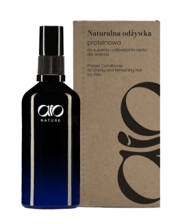 AIO Nature - Naturalna odżywka proteinowa do suszenia i odświeżania sierści dla zwierząt 100ml