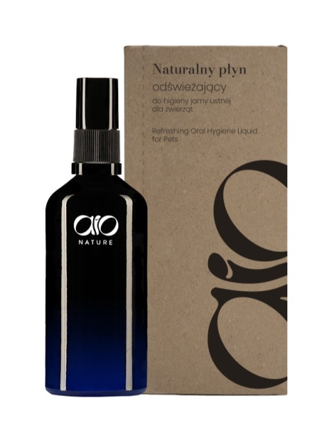 AIO Nature - Naturalny płyn odświeżający do higieny jamy ustnej dla zwierząt 100ml