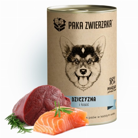 Paka Zwierzaka - Dziczyzna i łosoś 400g