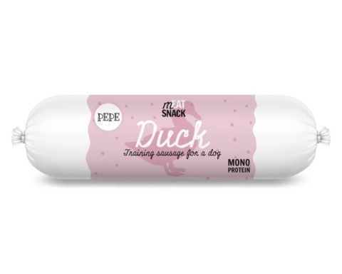 Paka Zwierzaka - PEPE Duck - Kiełbaska treningowa Kaczka 200g