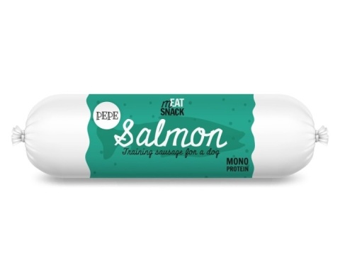Paka Zwierzaka - PEPE Salmon - Kiełbaska treningowa Łosoś 200g
