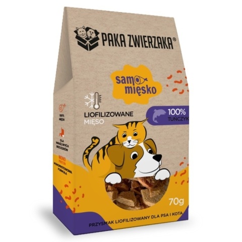 Paka Zwierzaka - Przysmak liofilizowany - Samo Mięsko TUŃCZYK 70g