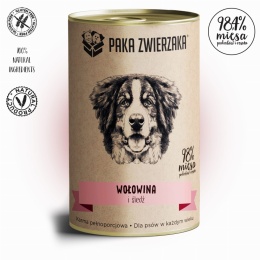 Paka Zwierzaka - Wołowina i śledź 400g