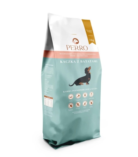 Perro - Kaczka z batatmi dla psów dorosłych małych ras 3kg