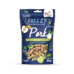Syta Micha - FREEZY - Liofilizowane przysmaki dla psa Wieprzowina z jabłkiem 40g