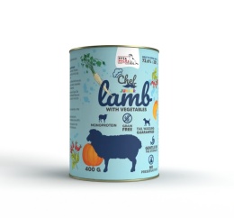 Syta Micha - Jagnięcina z warzywami Chef - mokra karma dla szczeniąt 400g