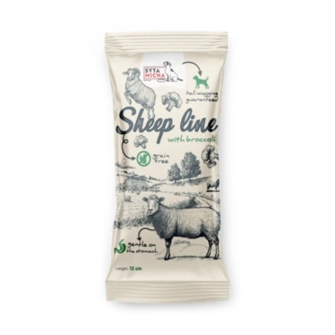 Syta Micha - Sheep Line - Kość do żucia Owca z brokułem 12cm