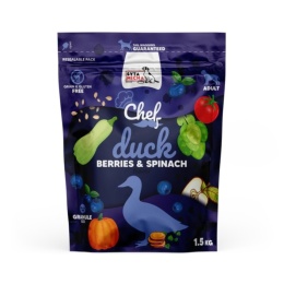 Syta Micha - Sucha karma dla dorosłego psa Kaczka, jagody i szpinak 1.5kg