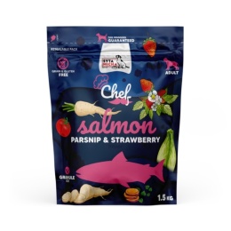 Syta Micha - Sucha karma dla dorosłego psa Łosoś, pasternak i truskawka 1.5kg