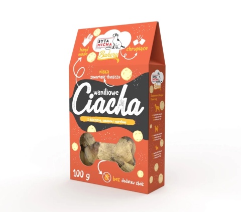 Syta Micha - Waniliowe ciacha z dziczyzną, kokosem i morelami 100g