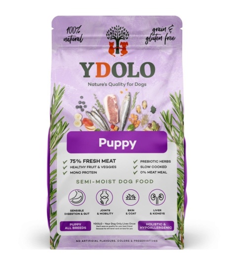 YDOLO Puppy - wieprzowina Iberico i ryby - karma półwilgotna dla szczeniąt 2,5kg