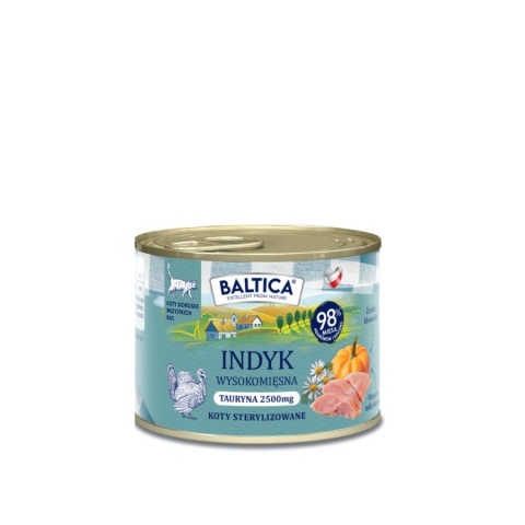 BALTICA - Karma mokra dla kota - Indyk 185g