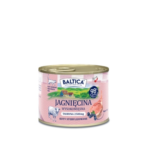 BALTICA - Karma mokra dla kota - Jagnięcina 185g