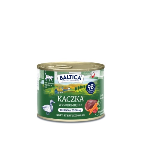 BALTICA - Karma mokra dla kota - Kaczka 185g