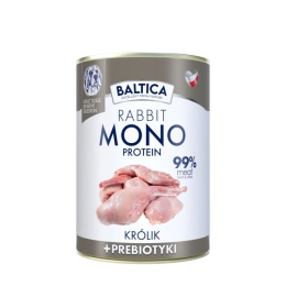 BALTICA - MONO - Królik z prebiotykami mokra karma dla psów dorosłych 400g