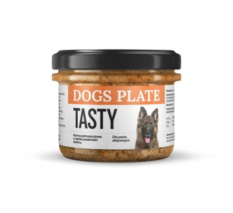 Dogs Plate Tasty - Karma mokra dla psa monobiałkowa z szynki wieprzowej 180g