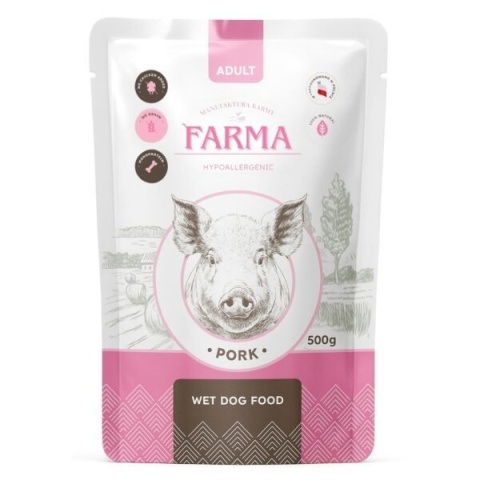 FARMA - Manufaktura - Karma mokra dla psa - Wieprzowina 500g