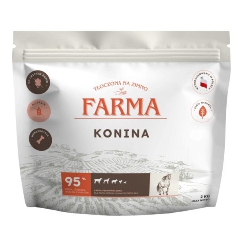 Farma - Hipoalergiczna karma tłoczona na zimno - Konina 2kg