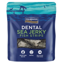 Fish4Dogs - Dental Sea Jerky Fish Strips - przysmaki dentystyczne dla psa 100g
