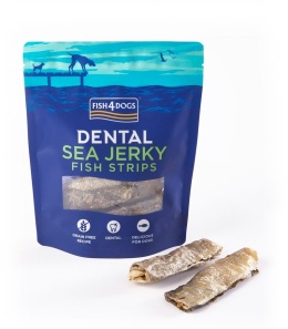 Fish4Dogs - Dental Sea Jerky Fish Strips - przysmaki dentystyczne dla psa 100g