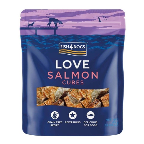 Fish4Dogs - Salmon Cube - Przysmaki dla psa - z łososia 85g