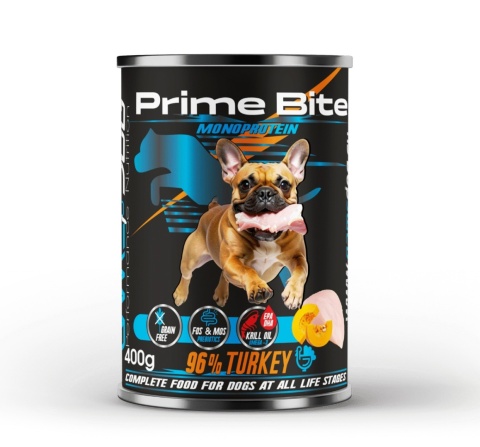 Game Dog - Prime Bite - Indyk z dynią - mokra karma dla psa 400g