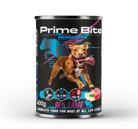 Game Dog - Prime Bite - Jagnięcina z pietruszką - mokra karma dla psa 400g