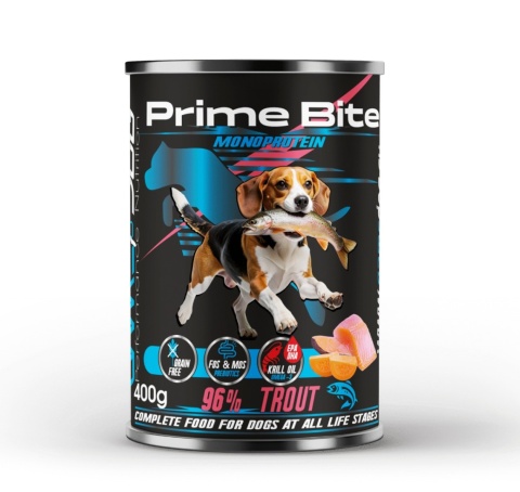 Game Dog - Prime Bite - Pstrąg z batatem - mokra karma dla psa 400g