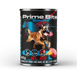 Game Dog - Prime Bite - Wołowina z marchewką - Mokra karma dla psa 400g