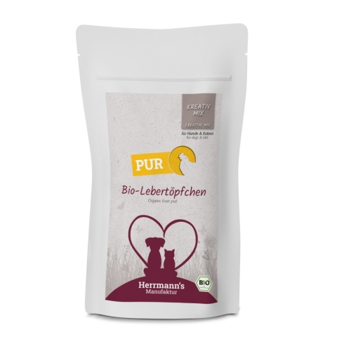 HERRMANN'S MANUFAKTUR Kreativ Mix - Pasta z wątróbki kurczaka ekologicznego 100g
