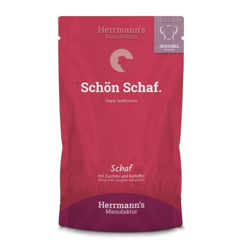 HERRMANN'S Selection Sensitive Dog - Baranina z cukinią karma mokra 150g