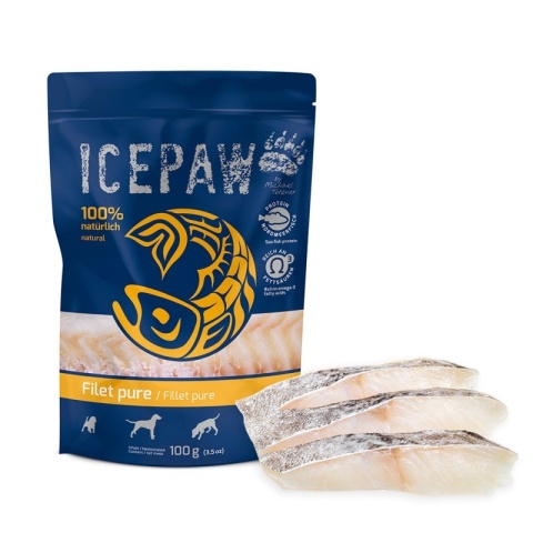 ICEPAW Filet Pure - Filet z dorsza dla psów 100g