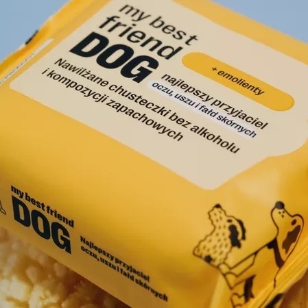 LUBA - my best friend DOG - Nawilżane chusteczki do pielęgnacji wrażliwych miejsc - oczu, uszu i fałd skórnych 25szt.