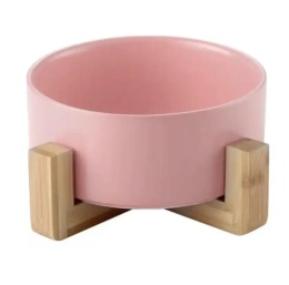 Miska ceramiczna dla psa 400ml - różowa