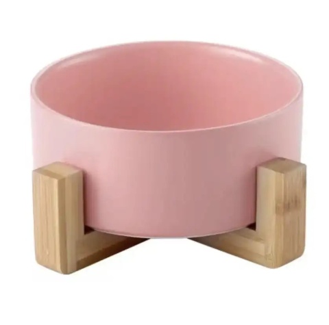 Miska ceramiczna dla psa 400ml - różowa