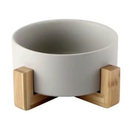 Miska ceramiczna dla psa 400ml - szara