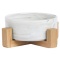 Miska ceramiczna dla psa 850ml - marmurowa - szary