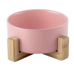 Miska ceramiczna dla psa 850ml - różowa