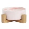 Miska ceramiczna dla psa 400ml - marmurowa - różowy