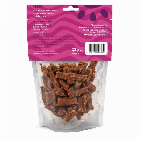 Mr. Bro Mniamki Air Dried - Przysmaki dla psa z Dzika 80g
