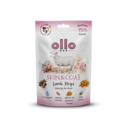 Ollo Air-Dried Skin & Coat Lamb Strips - Przysmaki funkcyjne dla psa 80g