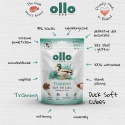 Ollo Air-Dried Training Duck Cubes - przysmaki treningowe dla psa z kaczką 80g
