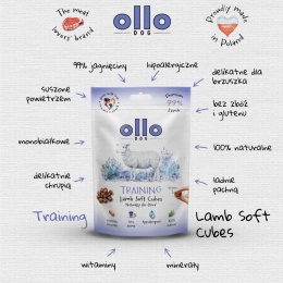 Ollo Air-Dried Training Lamb Cubes - przysmaki treningowe dla psa z jagnięciną 80g