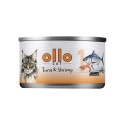Ollo Cat - nr 1 Tuńczyk i Krewetki - Uzupełniająca karma mokra dla kota w bulionie 70g
