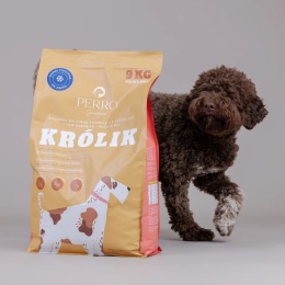 PERRO Gourmet - Karma tłoczona na zimno dla psów dorosłych średnich i dużych ras Królik 9kg