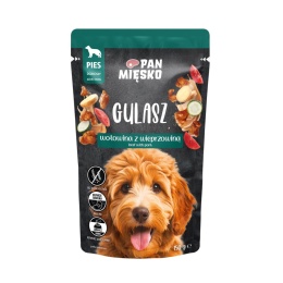 Pan Mięsko Gulasz - Wołowina z wieprzowiną dla psów dorosłych 150g