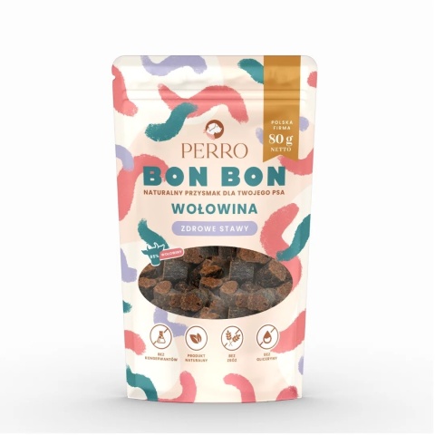 Perro - BON BON Wołowina - zdrowe stawy Przysmaki z dodatkiem funkcyjnym 80g