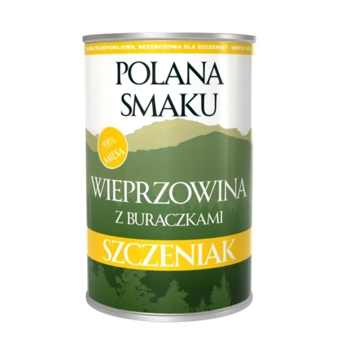 Polana Smaku - Wieprzowina z buraczkami dla szczeniąt 400g